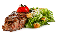 Beef Steak & Caesar Salad Rezept