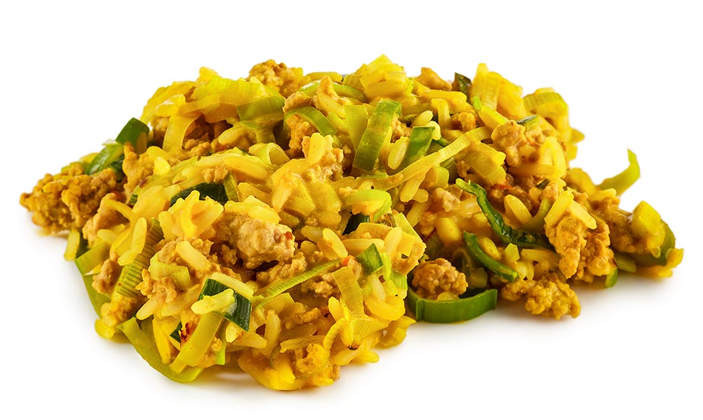 Curry Reis mit Hackfleisch