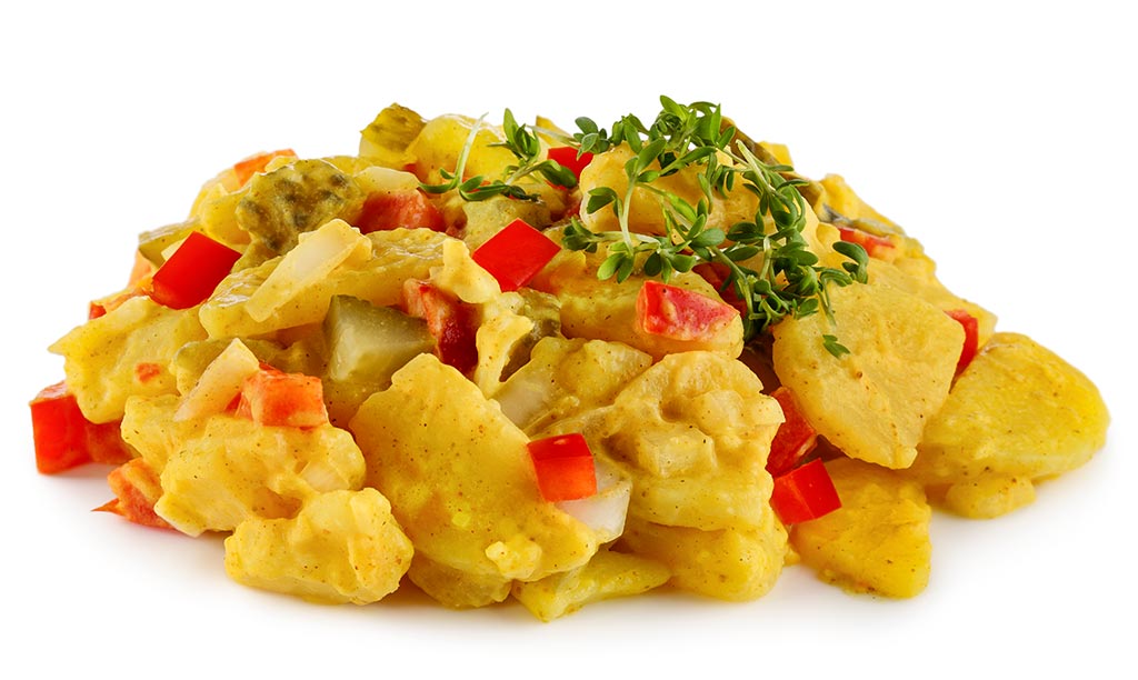 Druckversion vom Curry Kartoffel Salat Rezept