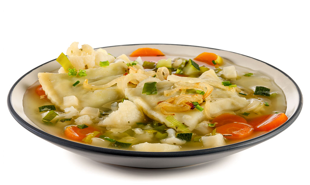 Druckversion vom Maul Taschen Gemüse Suppe Rezept