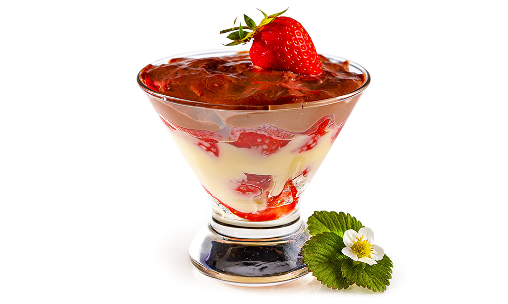 Druckversion vom Erdbeer Pudding Rezept