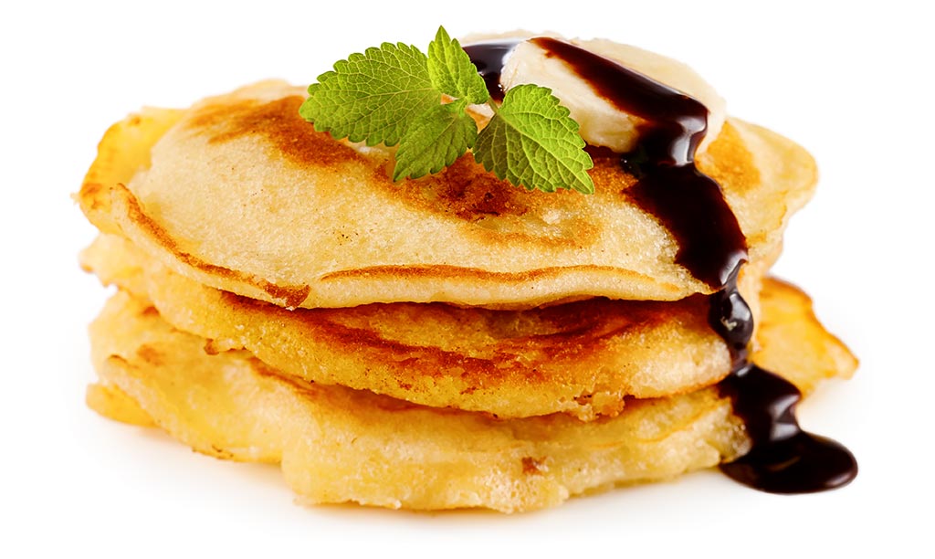Druckversion vom Pancakes mit Bananen Rezept