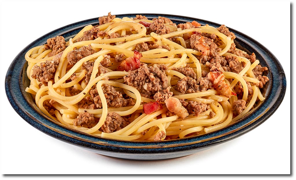 Spaghetti Hackfleisch Carbonara