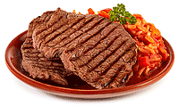 Djuvec Reis mit Rinder Minuten Steaks
