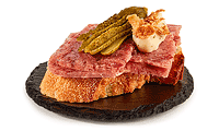 Canapes mit Corned Beef