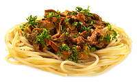 Spaghetti mit Stein Pilz Sauce