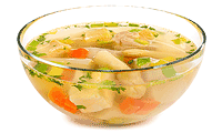 Hühner Suppe mit Spargel & Eier Stich Rezept