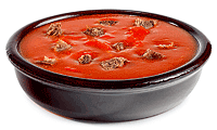 Tomaten Suppe mit Rinder Beinscheibe