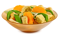 Indischer Geflügel Curry Salat