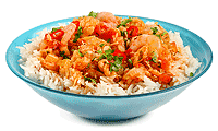 Shrimps Curry Pfanne
