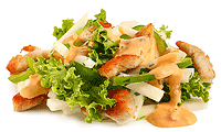 Kohlrabi Salat mit Puten Streifen Rezept