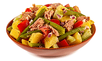 Kartoffel Salat mit Bohnen und Thunfisch Rezept