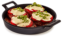 Filet Steak mit Tomate Mozzarella