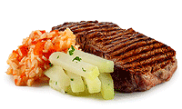 Rump Steak mit Kohlrabi & Tomaten Reis Rezept