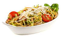 Vollkorn Spaghetti mit Zucchini