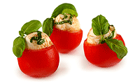 Gefüllte Cherry Tomaten mit Mozzarella Rezept