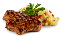 Hüft Steak mit Bechamel Kartoffeln Rezept