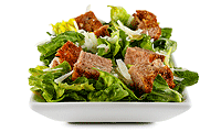 Caesar Salad mit Hackbraten Rezept