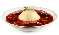Pflaumen Suppe mit Grieß Pudding Rezept