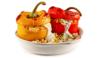 Gefüllte Paprika mit Gemüse und Reis Rezept