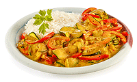Zucchini Curry Reis