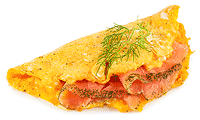 Omelette mit Lachs Rezept