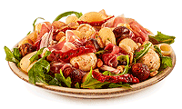 Nudel Salat mit Parma Schinken