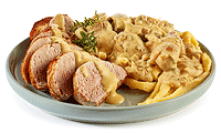 Spätzle & Schweine Filet in Senf Sauce Rezept