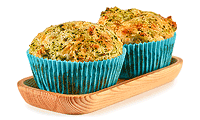 Herzhafte Muffins mit Brokkoli
