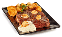 Entrecote Steak mit Knoblauch Sauce Rezept