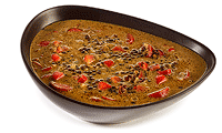 Curry Linsen Suppe mit Wurst