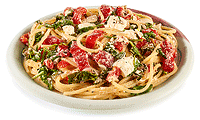 Spaghetti mit Paprika und Schafs Käse Rezept